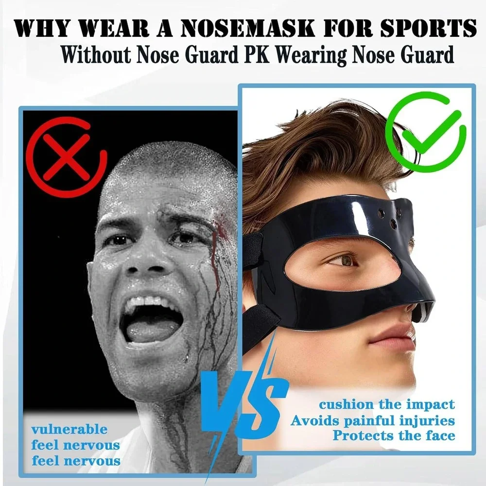 Adjustable‎ Nose Guard Face Mask for Broken Nose Sports Protection